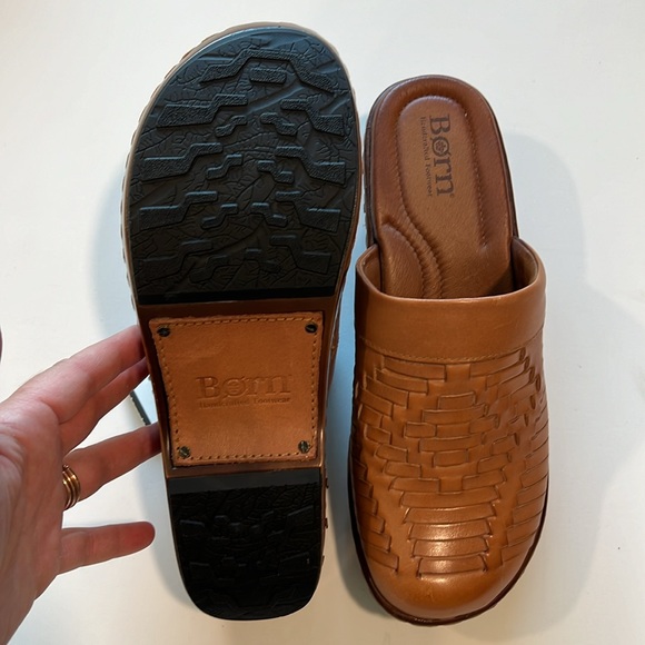 Born - Yucatán woven leather clogs, 8, natural - Picture 4 of 12